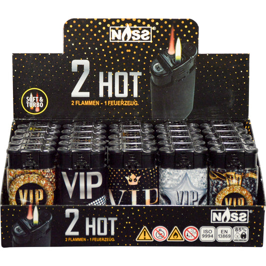 Feuerzeug 2in1 "2 Hot VIP" 25er Display